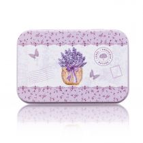 BOITE B PANIER LAVANDE ET PAPILLON MAUVE