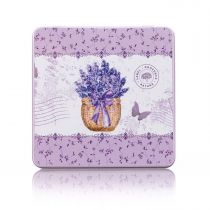 BOITE D PANIER DE LAVANDE ET PAPILLON MAUVE