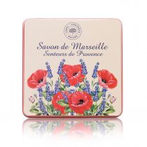 BOITE D COQUELICOT LAVANDE CREME