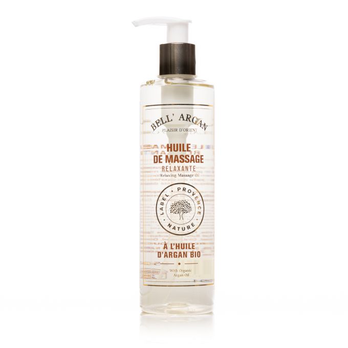 HUILE DE MASSAGE A L'HUILE D'ARGAN 250ML