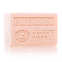 SAVON ROSE COTON HUILE D'OLIVE BIO 125G