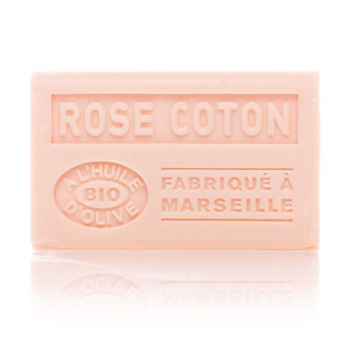 SAVON ROSE COTON HUILE D'OLIVE BIO 125G