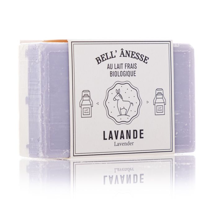 SAVON DOUBLE FACE 125G LAVANDE ET LAIT D'ANESSE BIO GOMMANT