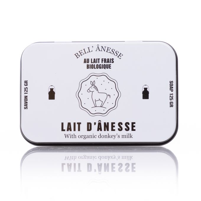 BOITE B SAVON 100GR ET 125GR LAIT D'ANESSE NOIR ET BLANC