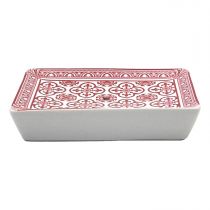 PORTE SAVON FLEUR DE LYS ROSE + CONTOUR FRISE