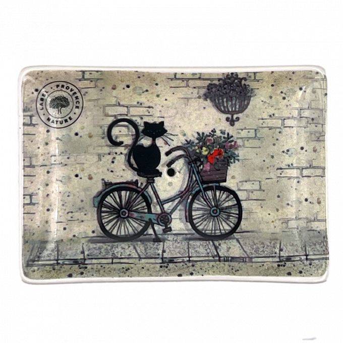 PORTE SAVON CHAT NOIR VELO