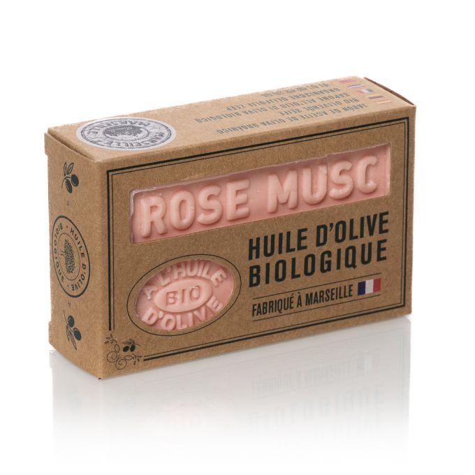SAVON ROSE MUSC HUILE D'OLIVE BIO 125G