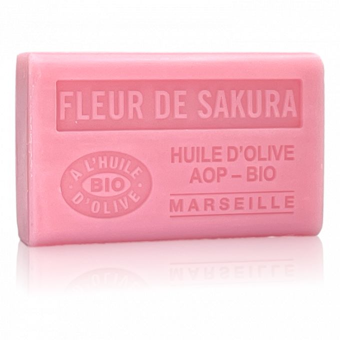 SAVON À L'HUILE D' OLIVE BIO FLEURS DE SAKURA 