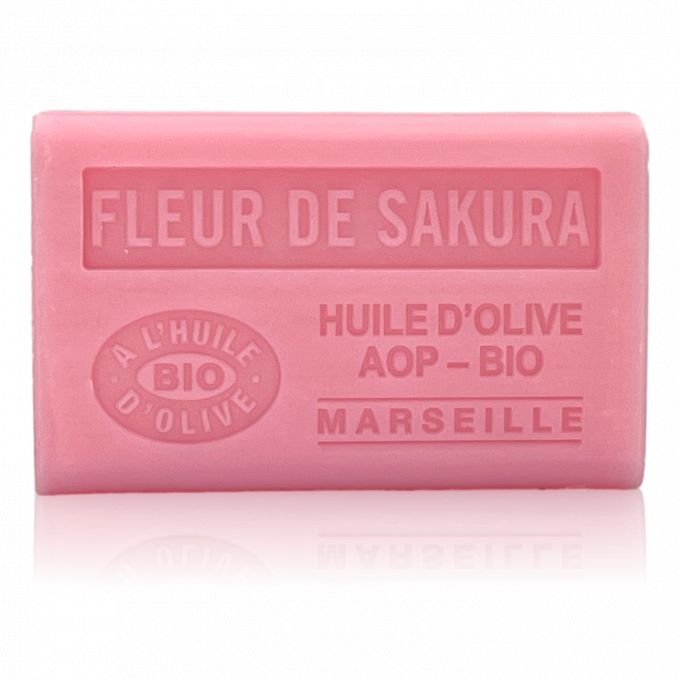 SAVON À L'HUILE D' OLIVE BIO FLEURS DE SAKURA 