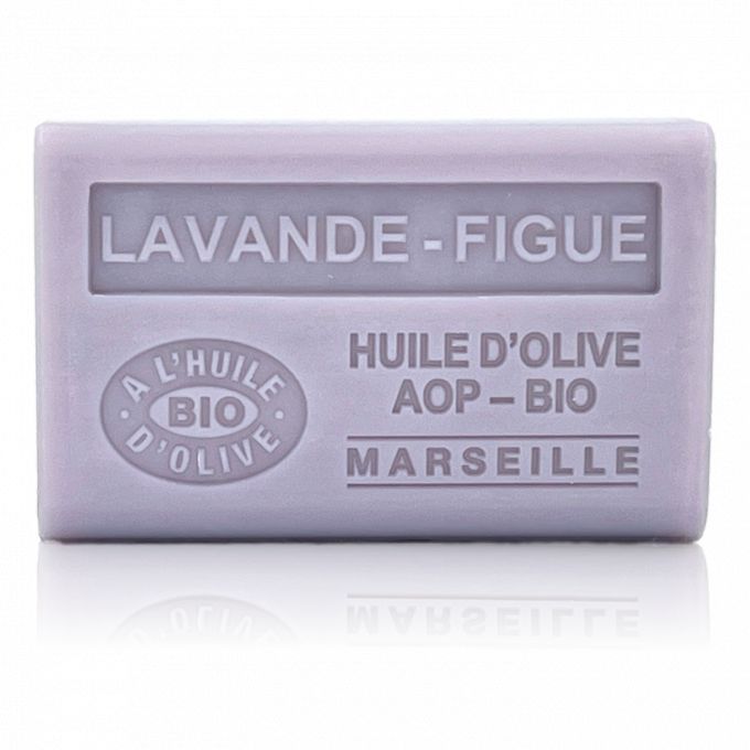 SAVON À L'HUILE D'OLIVE BIO LAVANDE FIGUE 