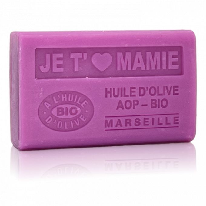 SAVON À L'HUILE D'OLIVE AOP - BIO JE T'AIME MAMIE