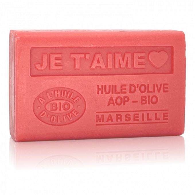 SAVON À L'HUILE D'OLIVE AOP - BIO JE T'AIME AVEC UN COEUR