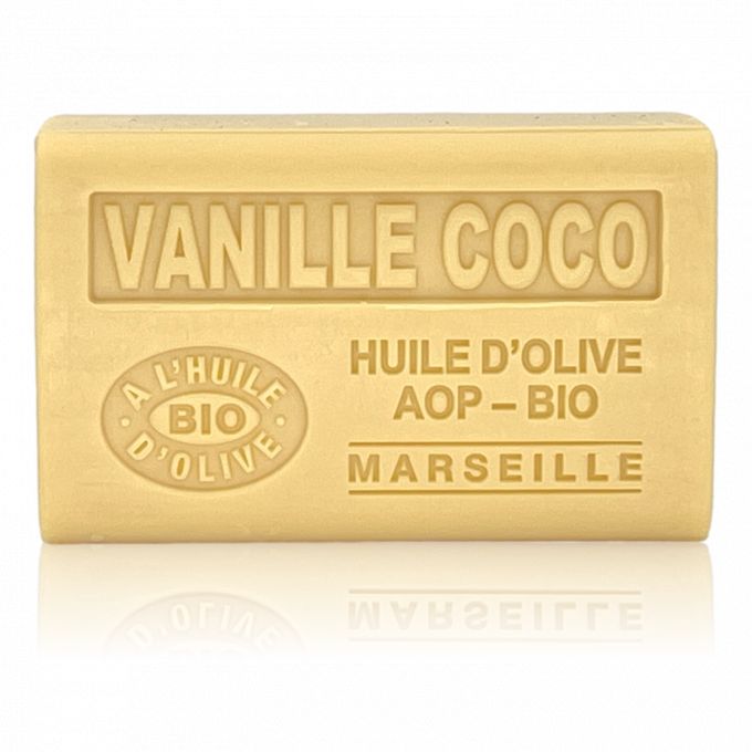 SAVON À L'HUILE D'OLIVE AOP - BIO VANILLE COCO 