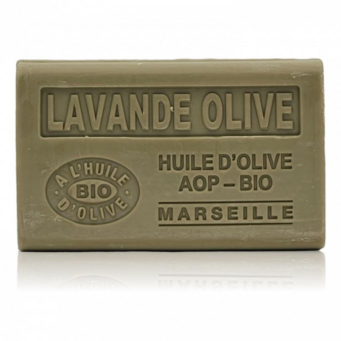 SAVON À L'HUILE D'OLIVE BIO LAVANDE-OLIVE 