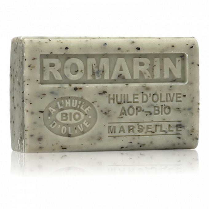 SAVON À L'HUILE D'OLIVE BIO ROMARIN EXFOLIANT