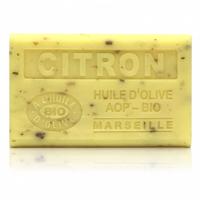 SAVON À L'HUILE D'OLIVE BIO CITRON EXFOLIANT