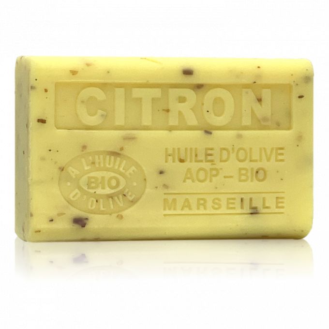 SAVON À L'HUILE D'OLIVE BIO CITRON EXFOLIANT