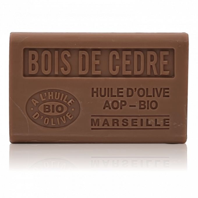 SAVON À L'HUILE D' OLIVE BIO BOIS DE CEDRE 