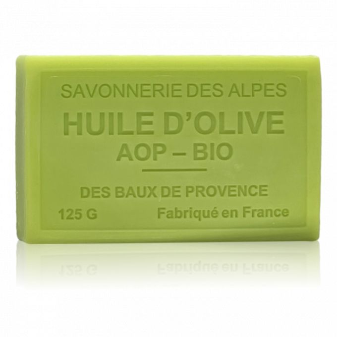 SAVON À L'HUILE D' OLIVE BIO CITRON BASILIC 