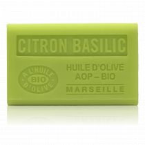 SAVON À L'HUILE D' OLIVE BIO CITRON BASILIC 