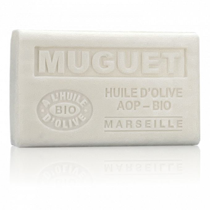 SAVON À L'HUILE D'OLIVE AOP-BIO MUGUET 