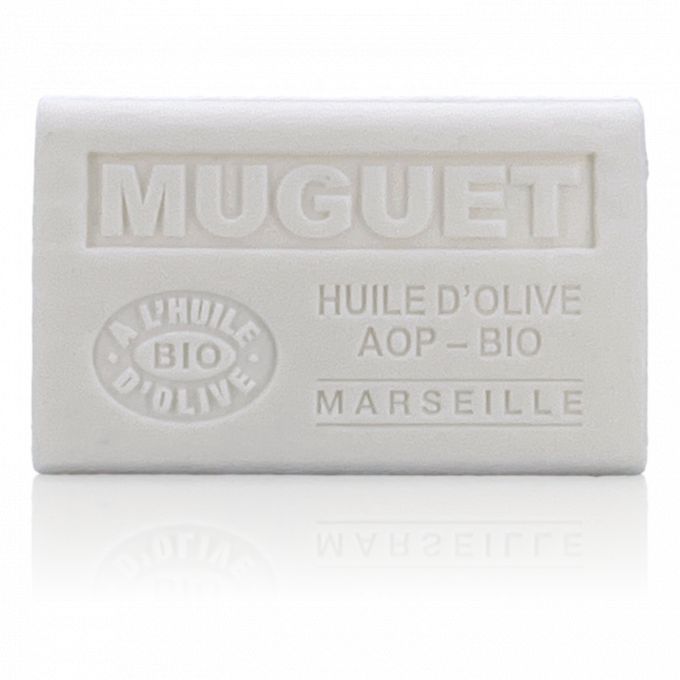 SAVON À L'HUILE D'OLIVE AOP-BIO MUGUET 