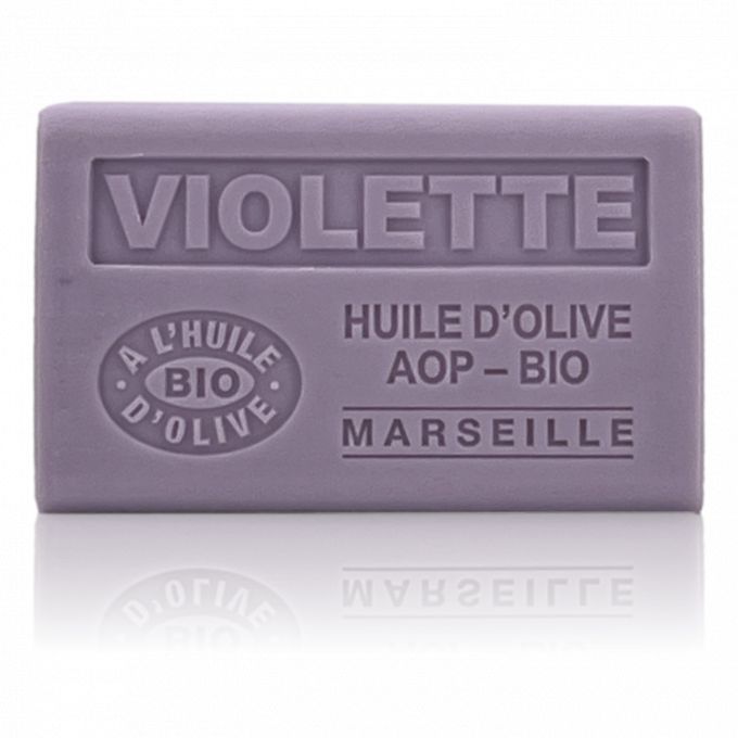 SAVON À L'HUILE D'OLIVE AOP-BIO VIOLETTE 