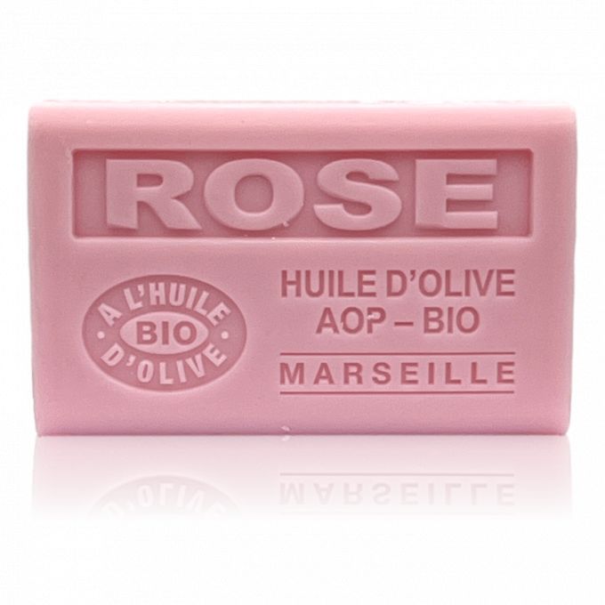 SAVON ROSE HUILE D'OLIVE BIO 125GR