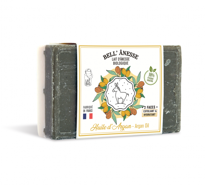 SAVON HUILE D'ARGAN DOUBLE FACE 125G