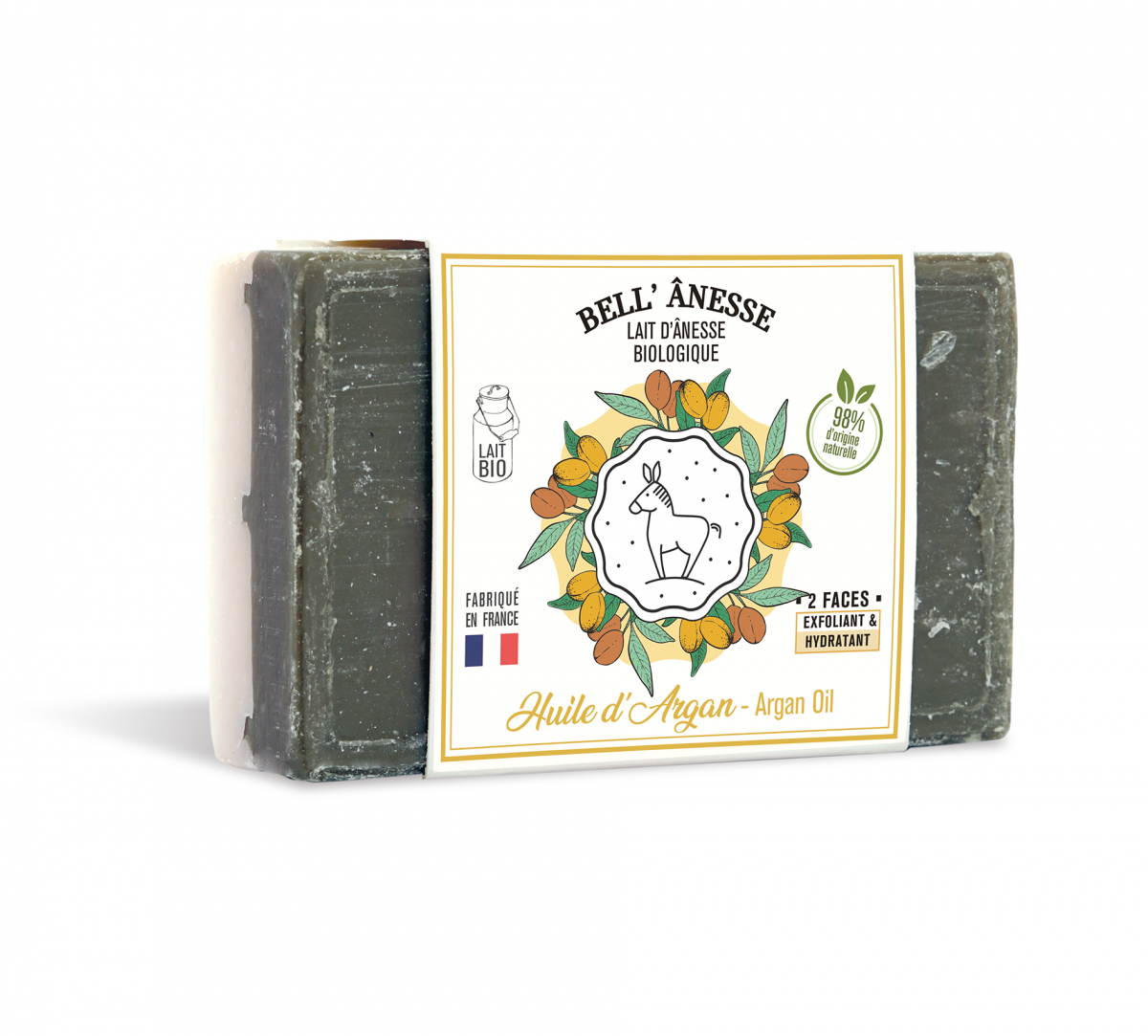 SAVON HUILE D'ARGAN DOUBLE FACE 125G SAVON HUILE D'ARGAN DOUBLE FACE 125G