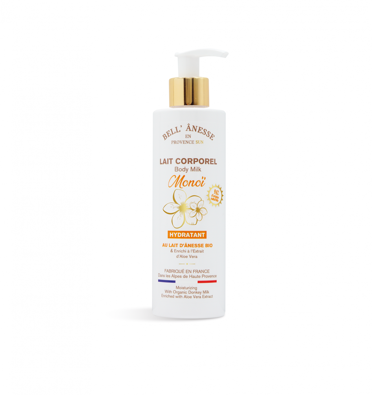 LAIT CORPOREL AU LAIT FRAIS D'ÂNESSE BIO MONOI LAIT CORPOREL AU LAIT FRAIS D'ÂNESSE BIO MONOI